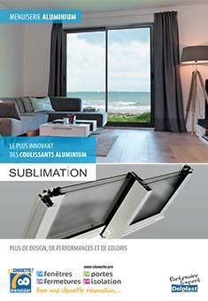 Couverture du catalogue de menuiseries aluminium gammes SUBLIMATION et IMMERSION