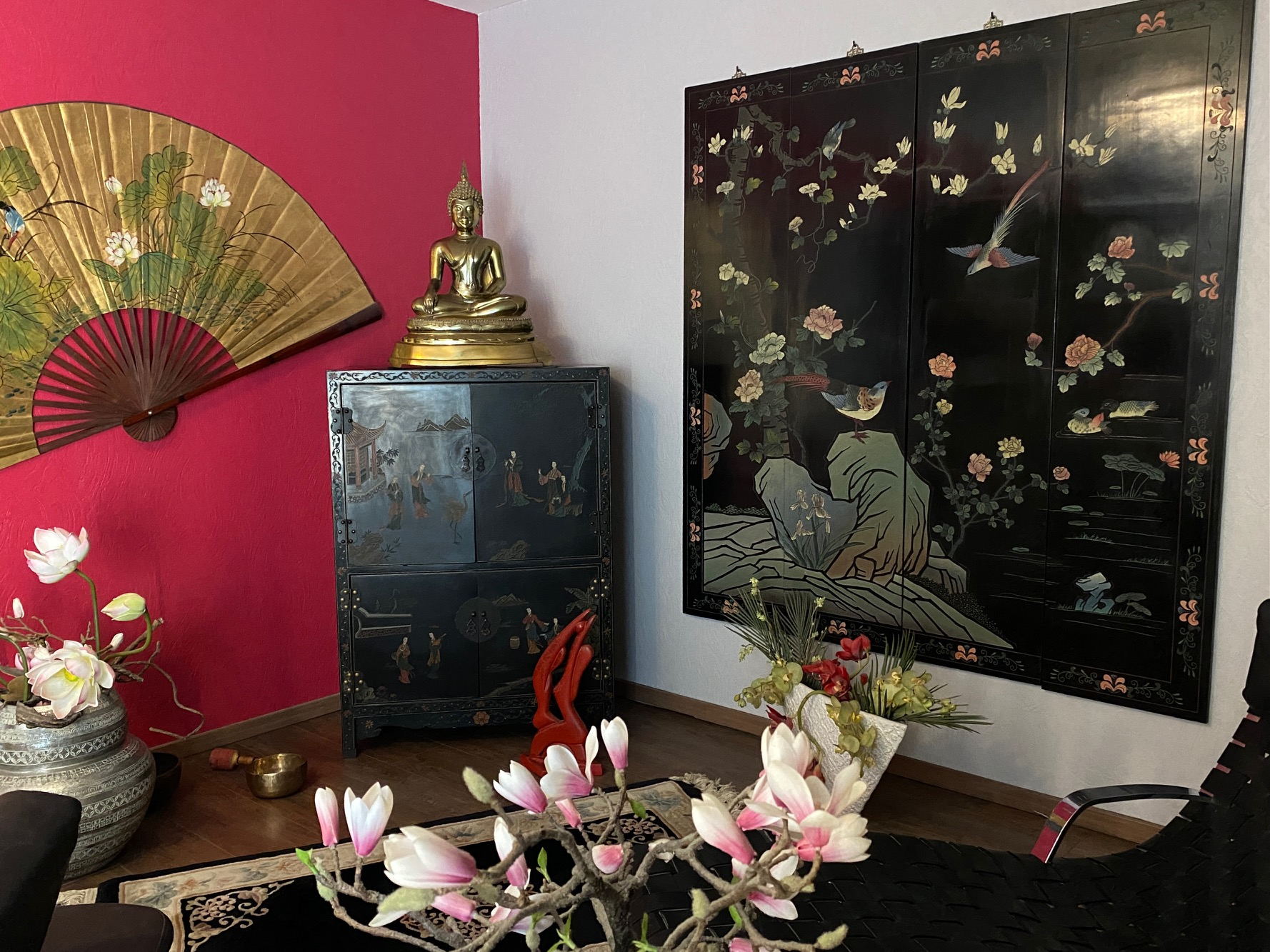 Mobilier avec décorations chinoises - Cabinet Sagita à Dijon