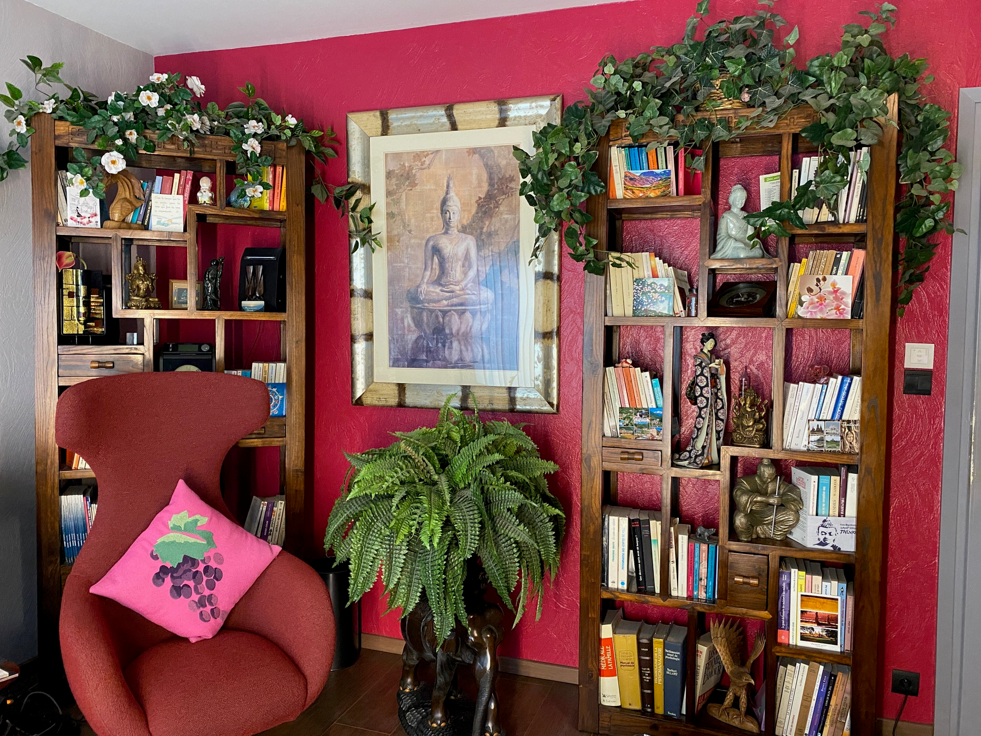 Bibliothèques, plantes et décorations asiatiques - Cabinet Sagita à Dijon
