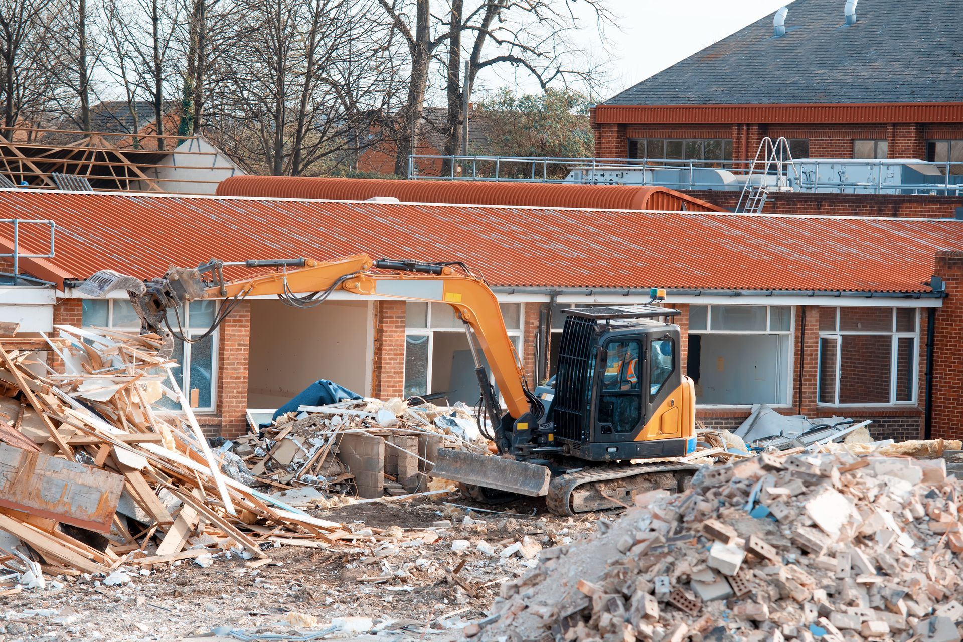 Démolition d'un bâtiment