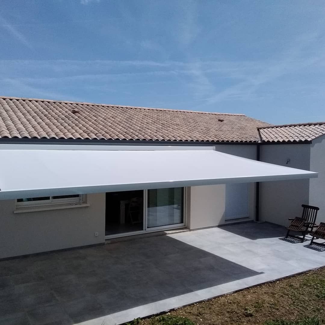 Long store banne blanc