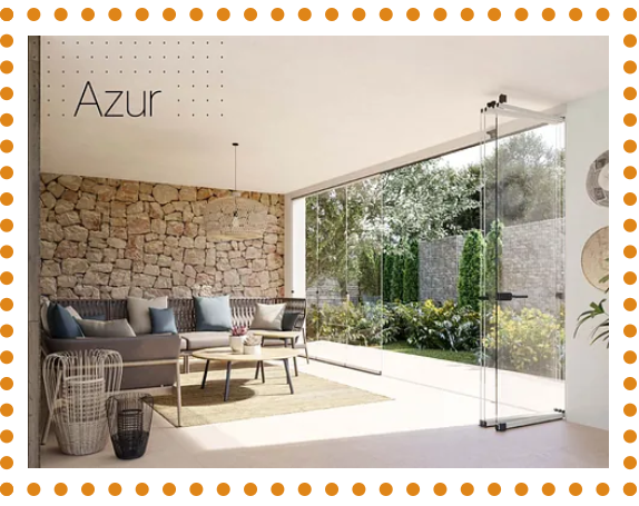 Una imagen de una sala de estar con la palabra azur en ella.