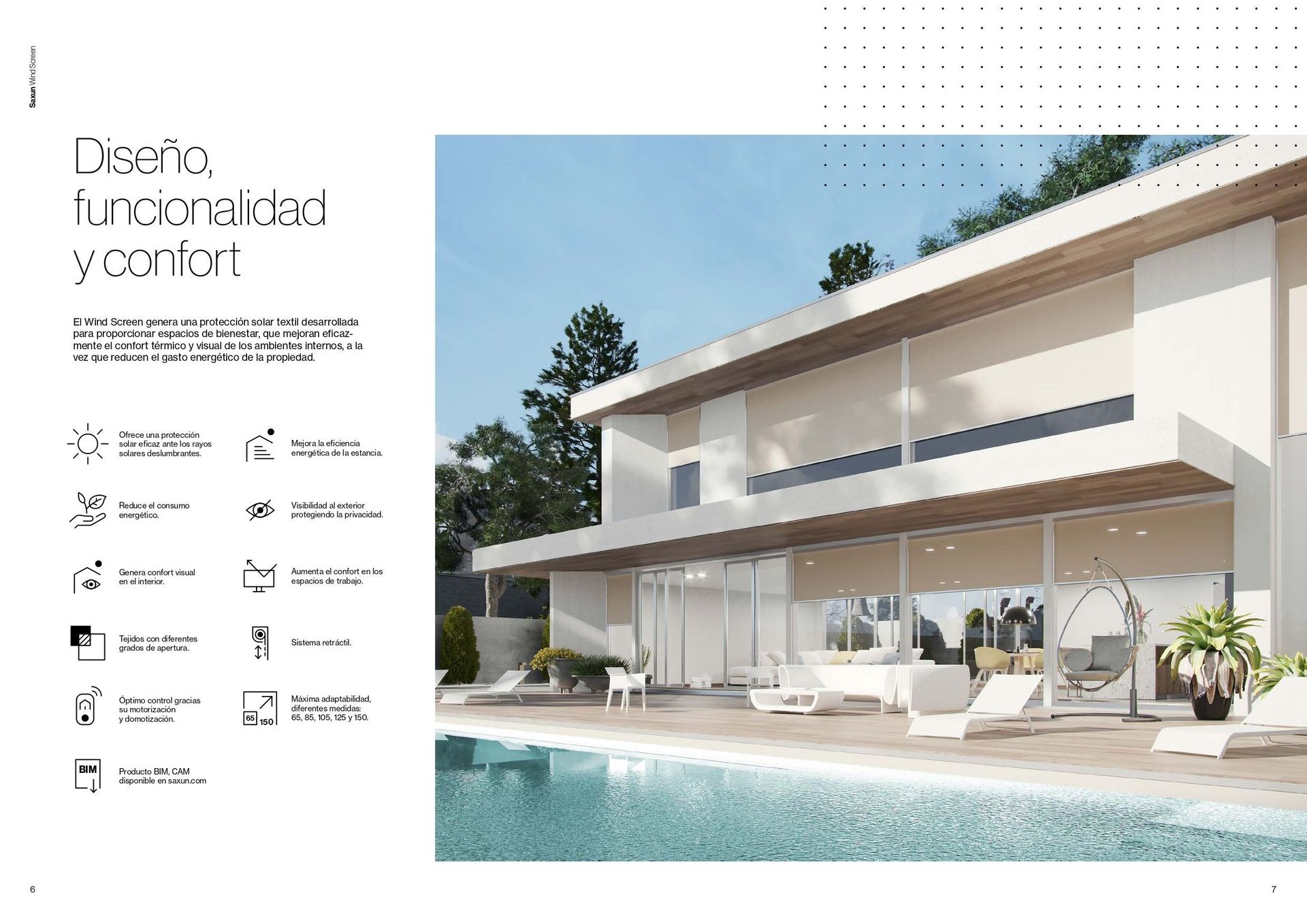 Una gran casa blanca con una piscina delante de ella.