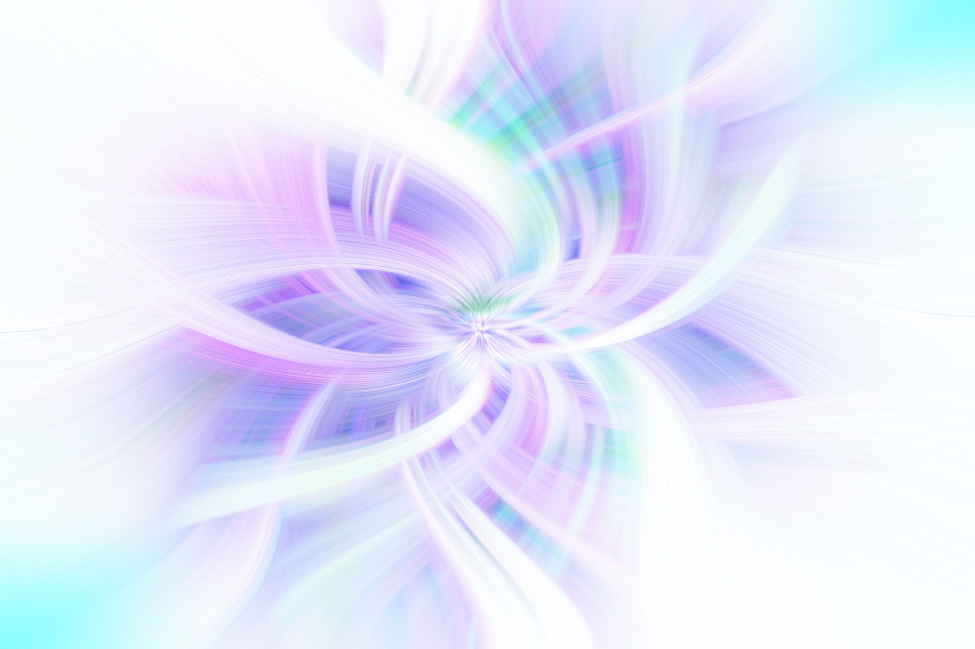 Motif abstrait tourbillonnant aux couleurs pastel : blanc, bleu, violet et vert.