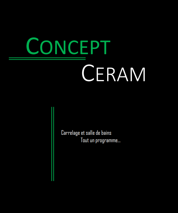 Première page du catalogue