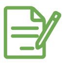 Une feuille écrite et un crayon.