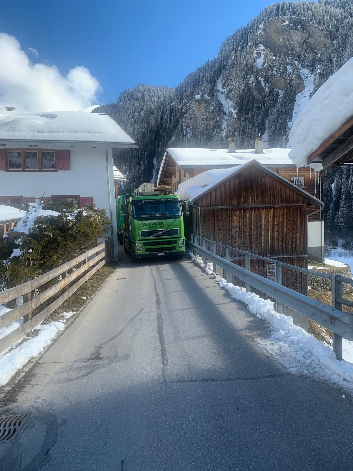 Transport Winter - Vettiger Transport AG- Lütisburg-Station