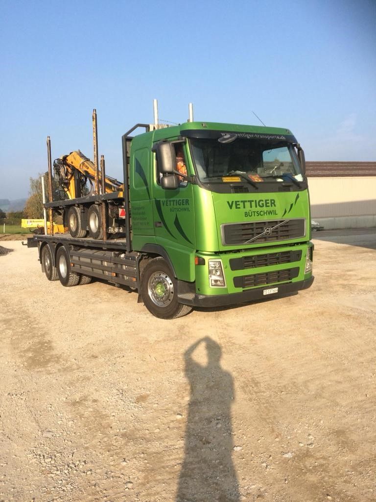 Transport Baumaschine - Vettiger Transport AG- Lütisburg-Station