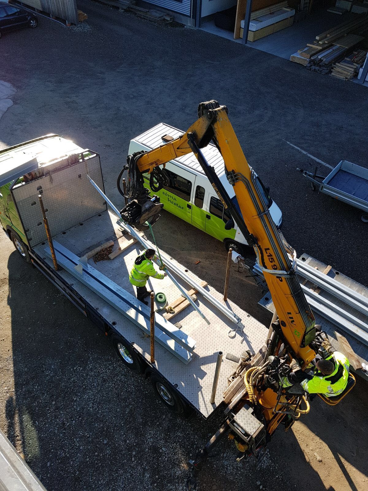 Transport Baumaterial - Vettiger Transport AG- Lütisburg-Station