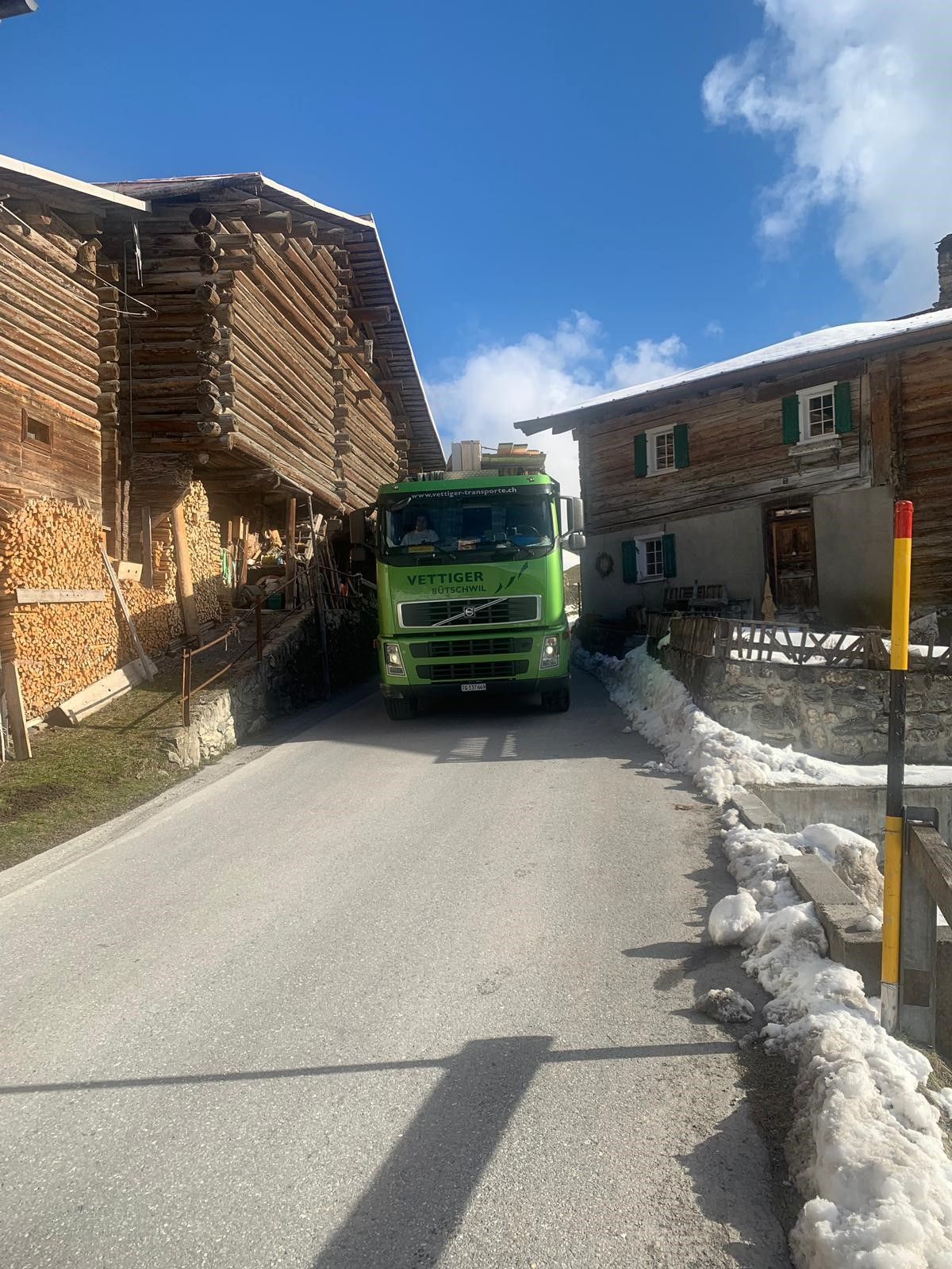 Transport LKW - Vettiger Transport AG- Lütisburg-Station