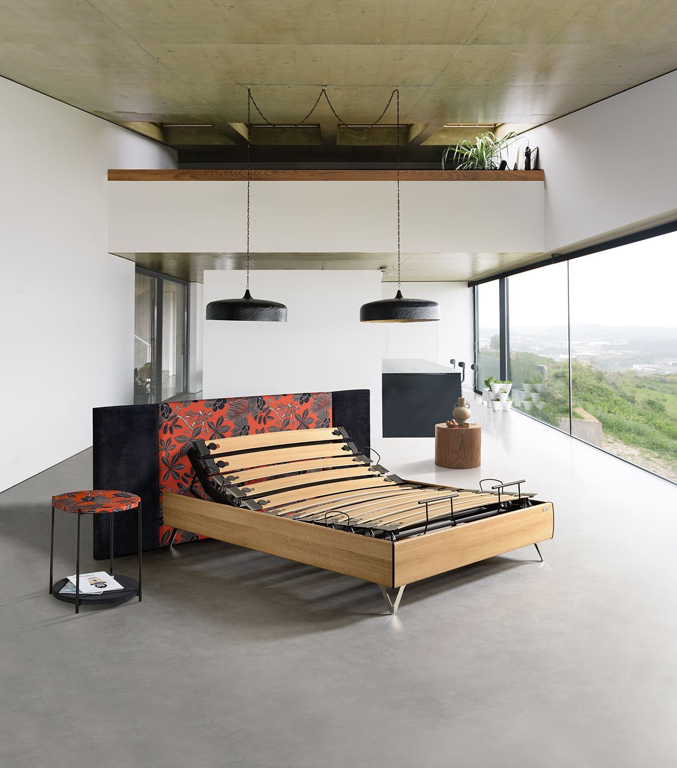 Lit à sommier relevable