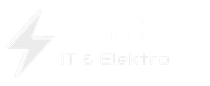 Logo für Probst IT & Elektro mit rotem Blitz und schwarzem Text.