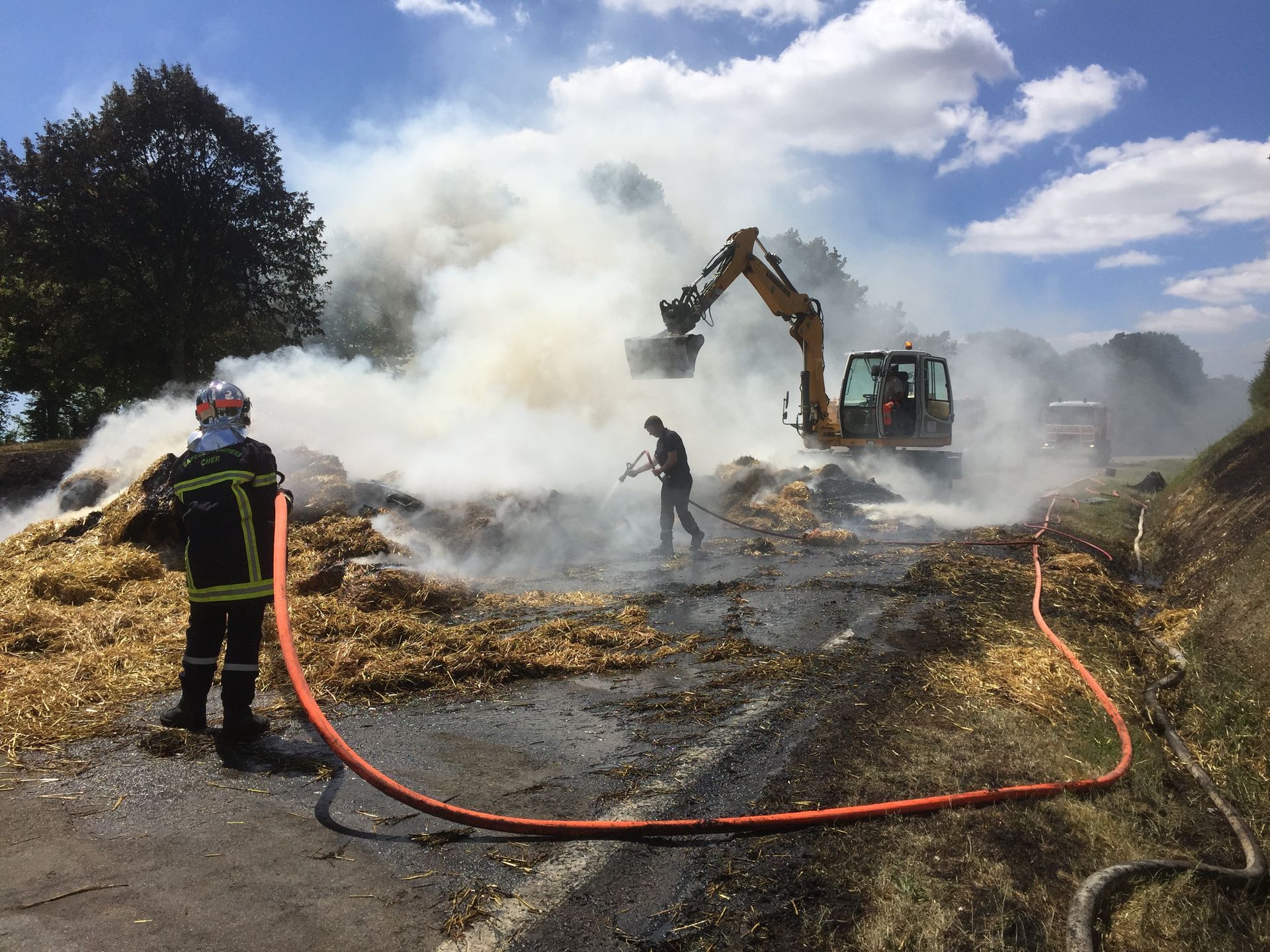 Une équipe sur un projet de terrassement