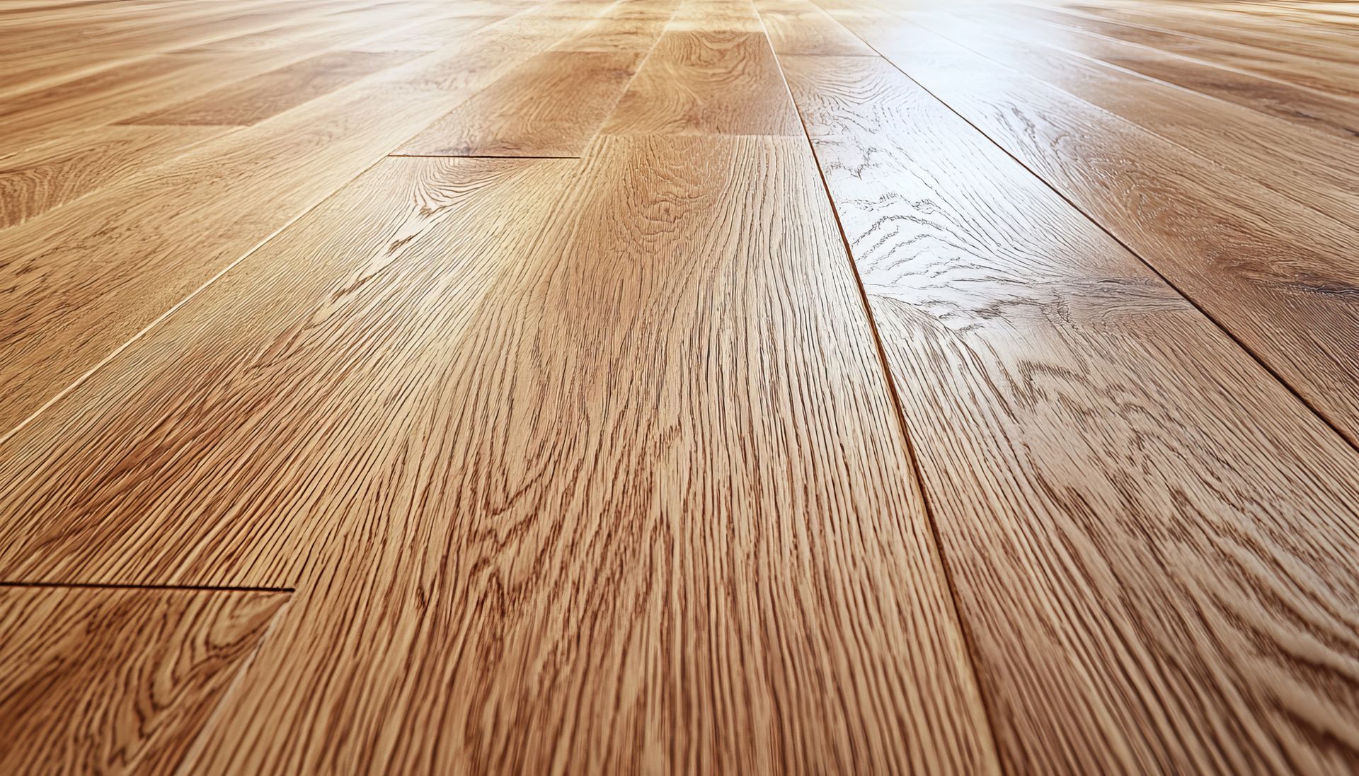 Un sol fait de parquet dans une pièce.