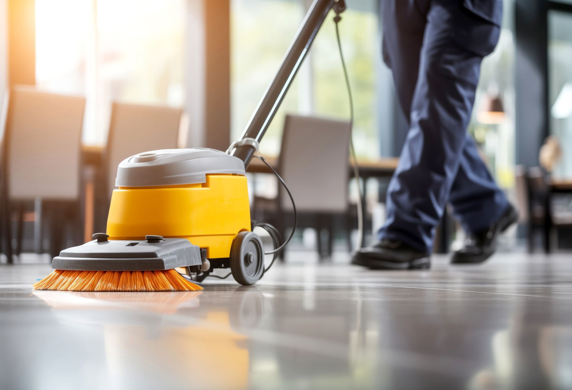 Un appareil de nettoyage de carrelage.