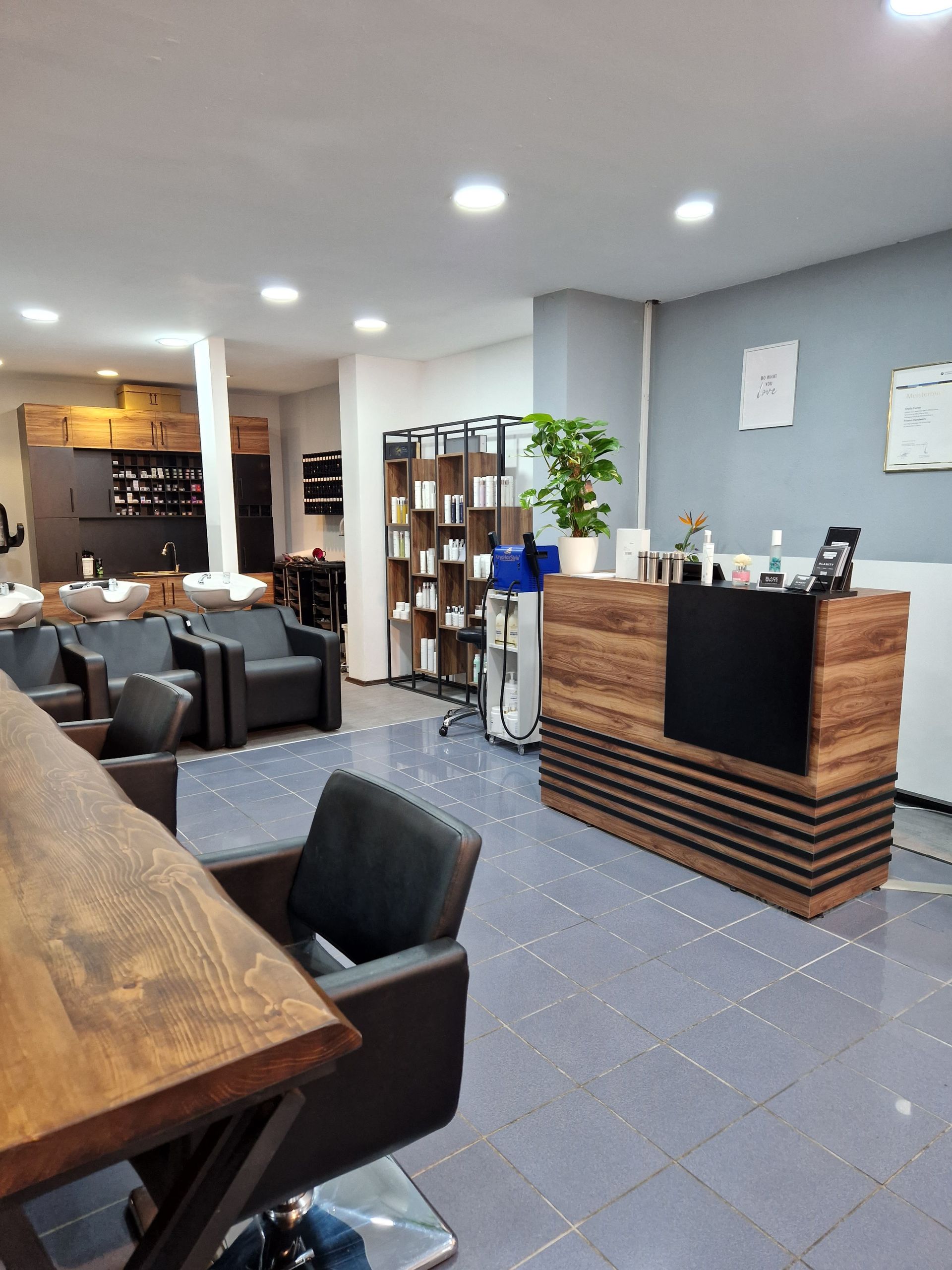 Theke vom Friseur Black & White in Ansbach