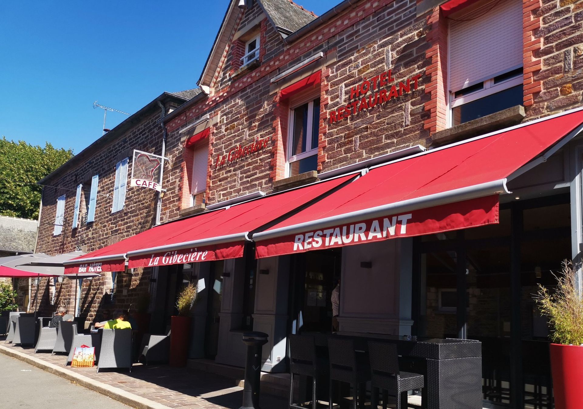 Devanture du restaurant La Gibecière.