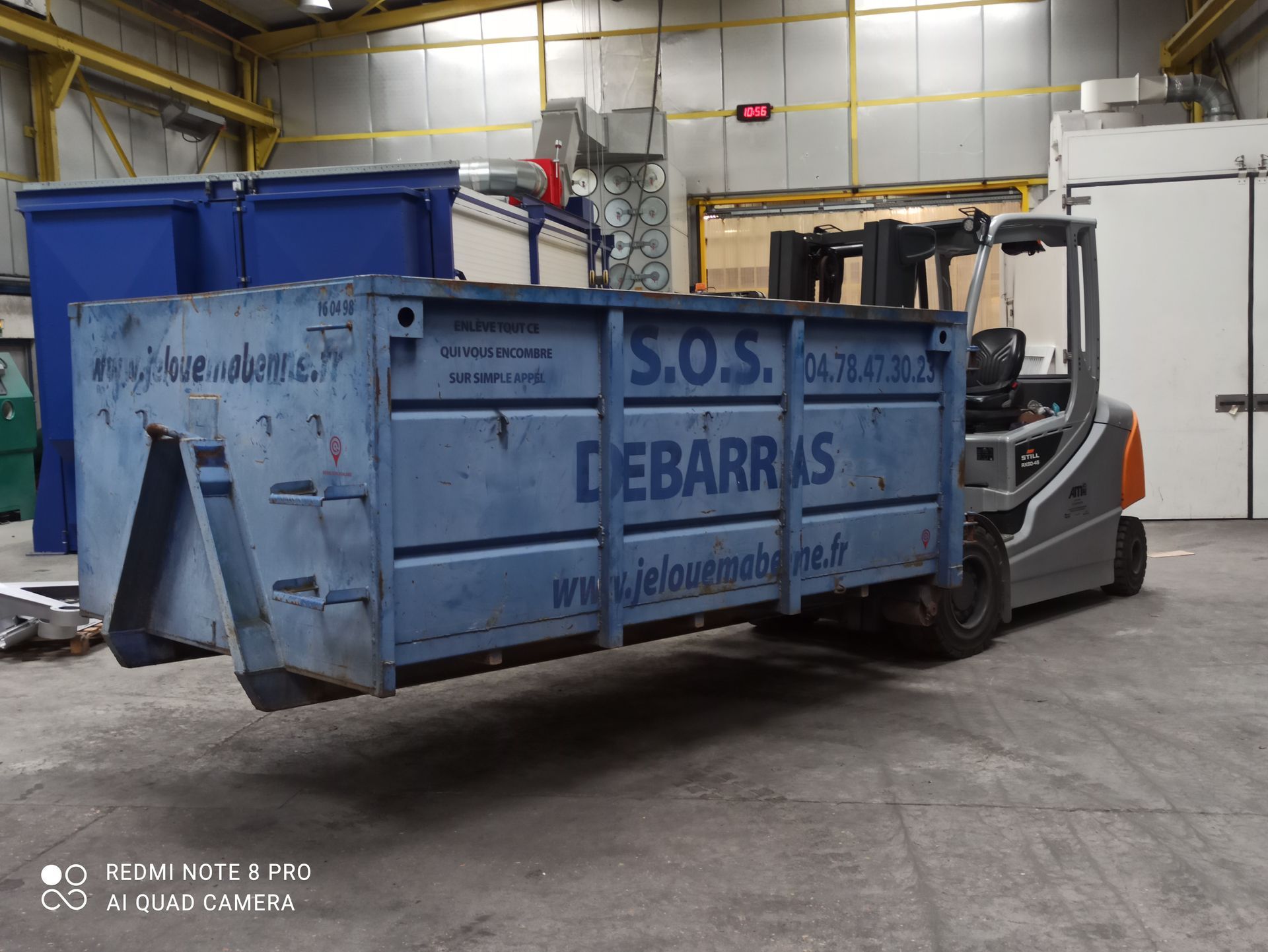 Remorque avant travaux de peinture