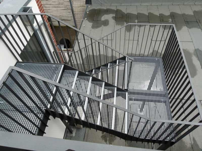 Außentreppen von oben