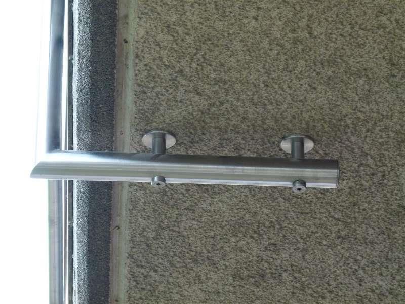 Geländer mit WPC-Trespa Füllung