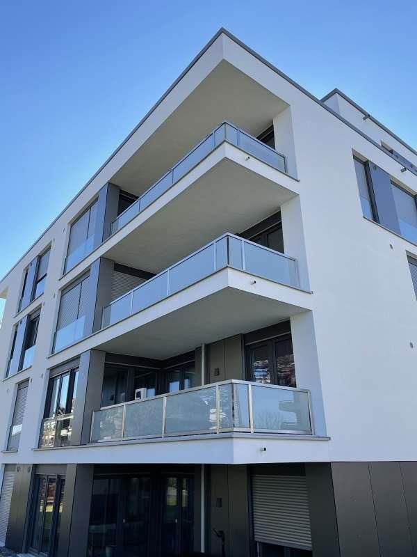 Edelstahlgeländer mit Glasfüllung