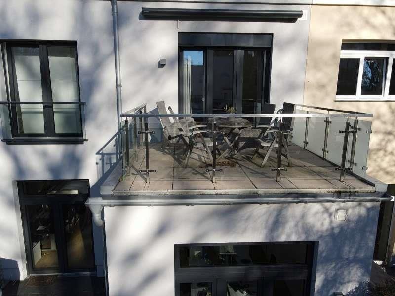 Edelstahlgeländer mit Glasfüllung