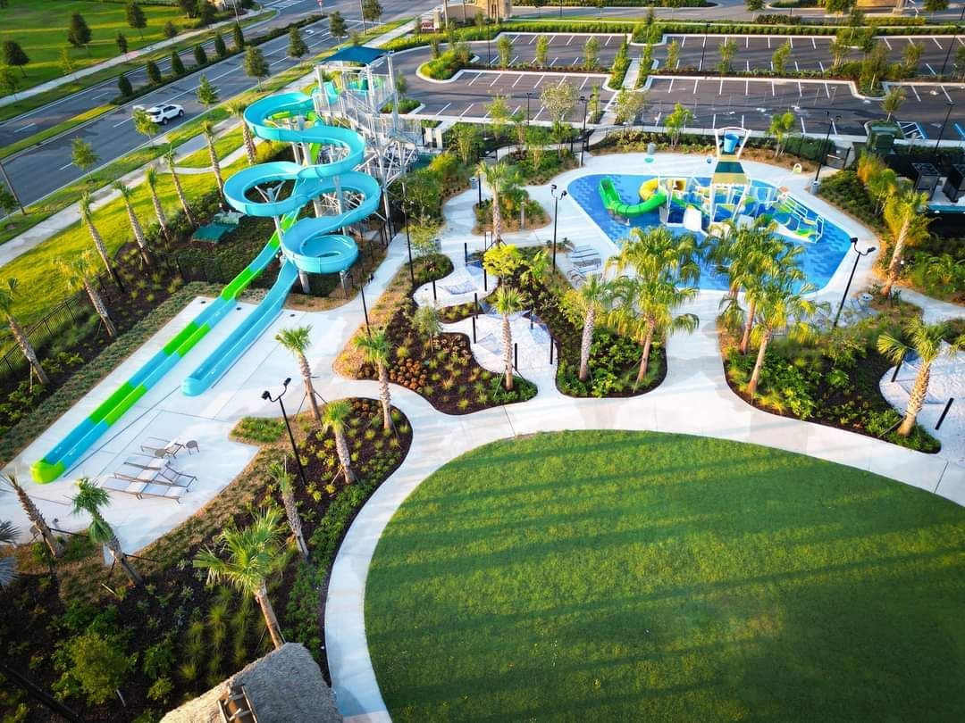 Water park resort amenities