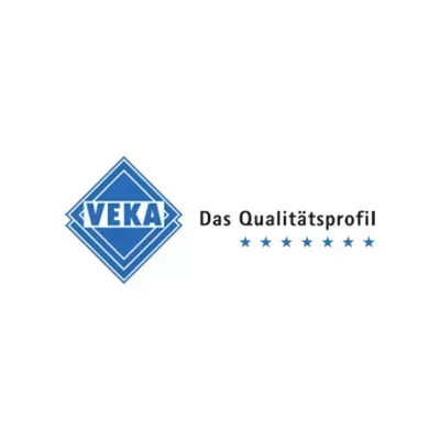 Blau weißes Logo für Veka