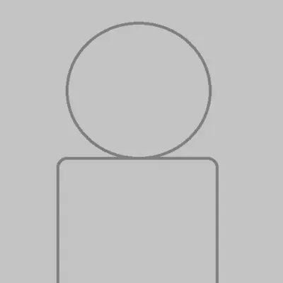 Einfache graue Umrisszeichnung einer Person mit rundem Kopf und rechteckigem Oberkörper auf grauem Hintergrund