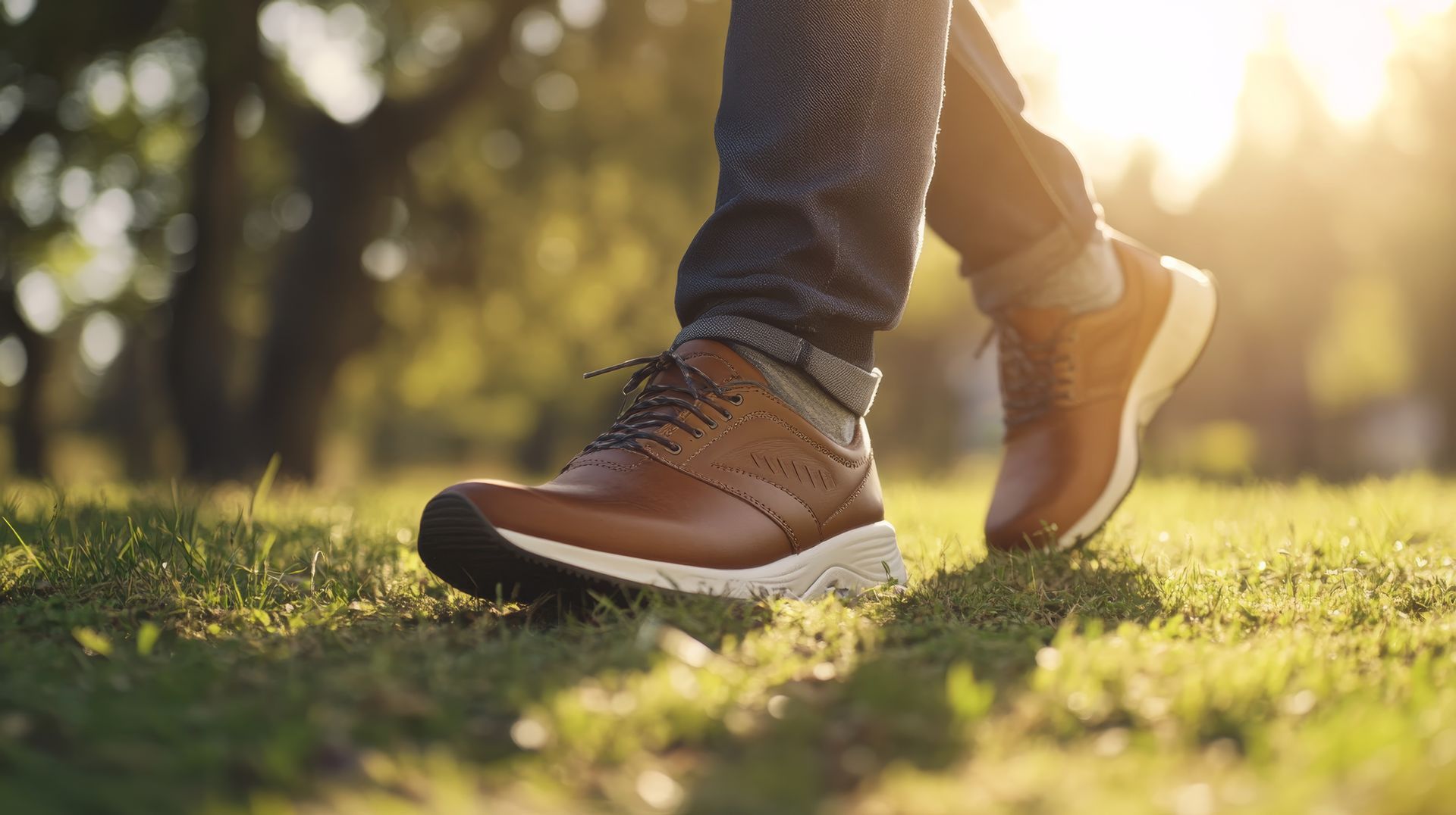 Chaussures pour homme à lacets marron