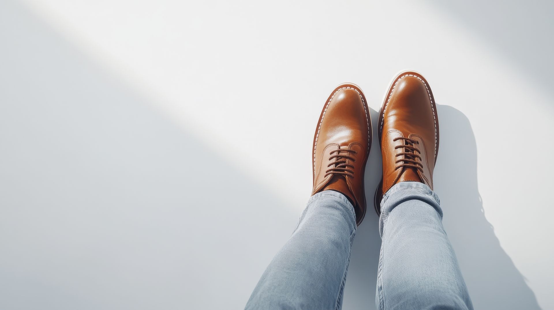 Chaussures marron en cuir pour femme