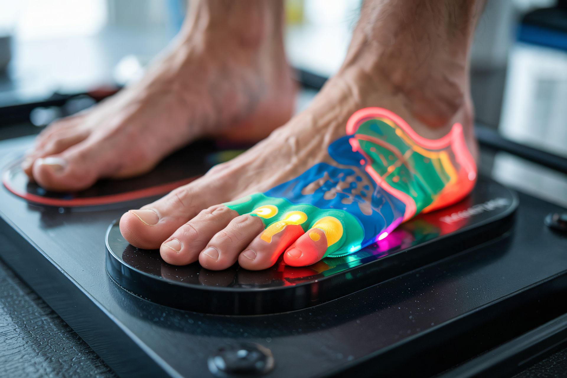 Analyse thermique d'un pied sur une plateforme