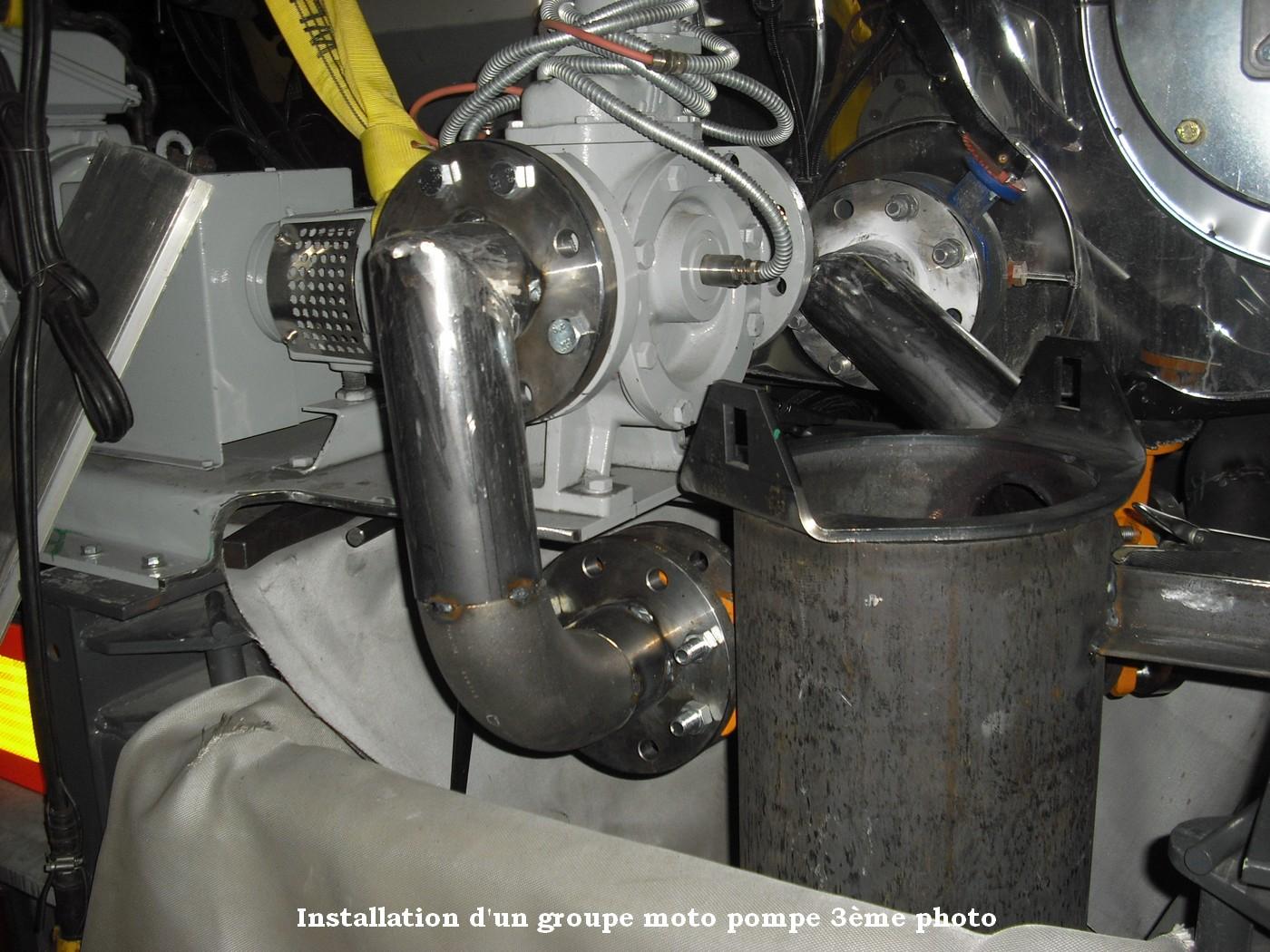 Montage de groupe moto pompe entreprise Savoy à Granieu