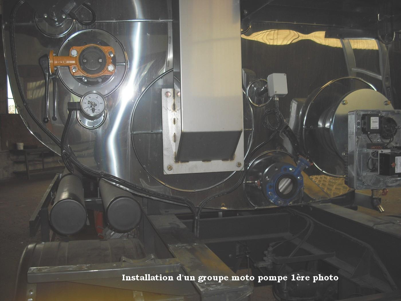 Montage de groupe moto pompe