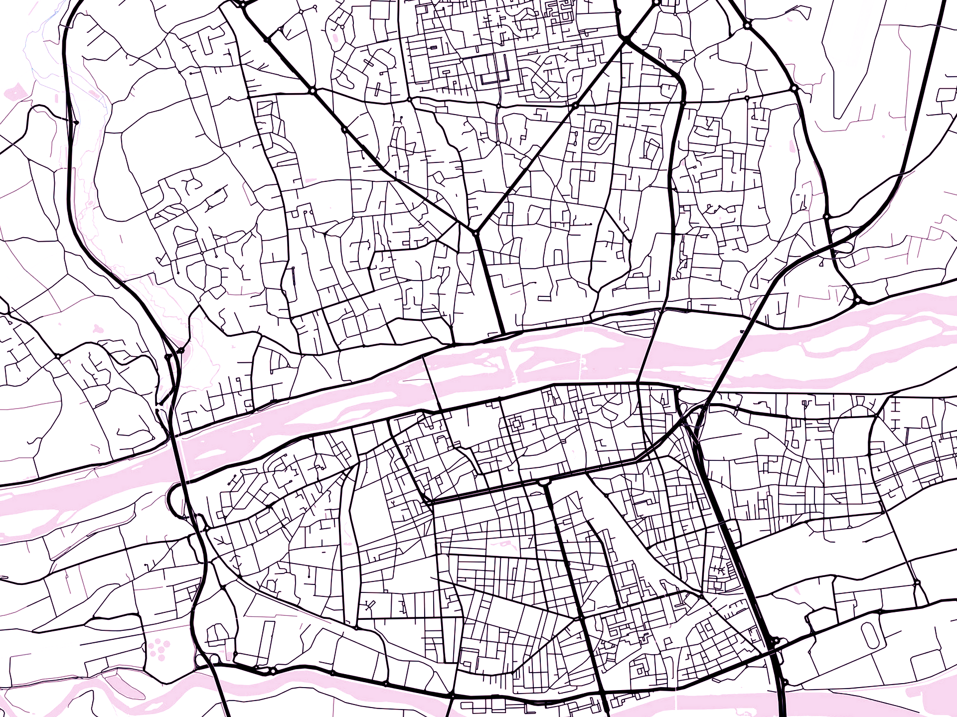 Plan de la ville de Tours.