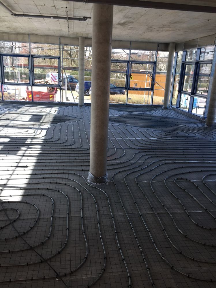 Installation einer Fußbodenheizung durch die van Paridon GmbH