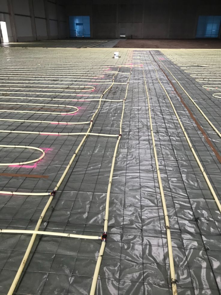 Installation einer Fußbodenheizung durch die van Paridon GmbH