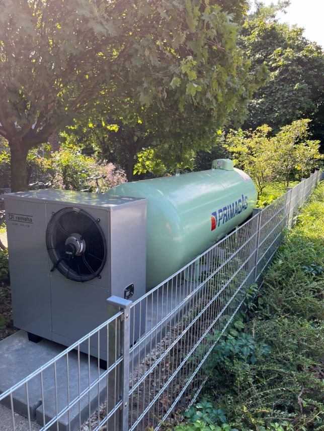 Wärmepumpe, die von der van Paridon GmbH installiert wurde