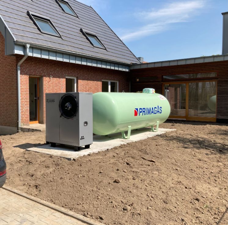 Wärmepumpe, die von der van Paridon GmbH installiert wurde