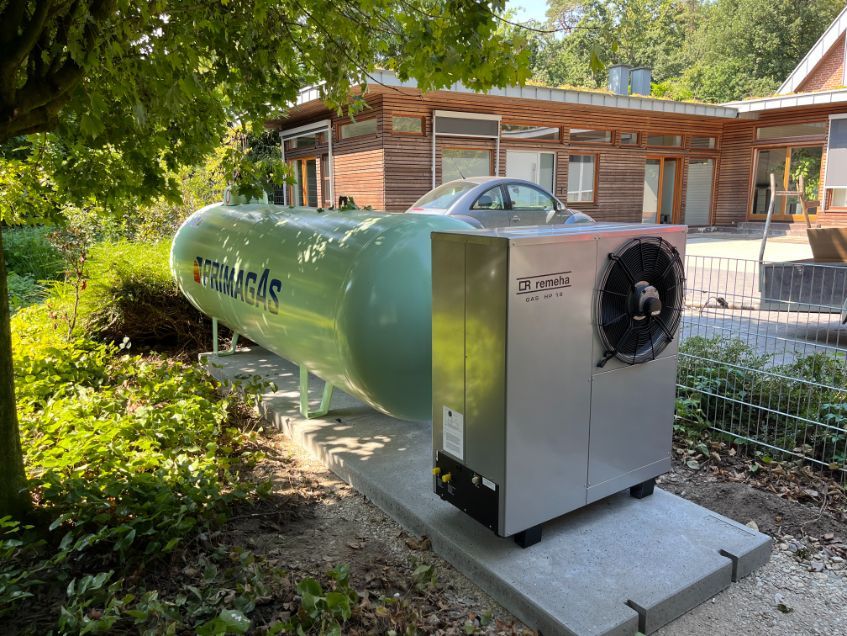 Wärmepumpe, die von der van Paridon GmbH installiert wurde