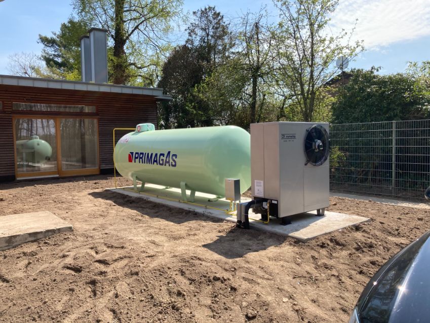 Wärmepumpe, die von der van Paridon GmbH installiert wurde