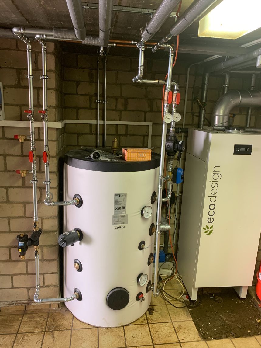 Wärmepumpe, die von der van Paridon GmbH installiert wurde