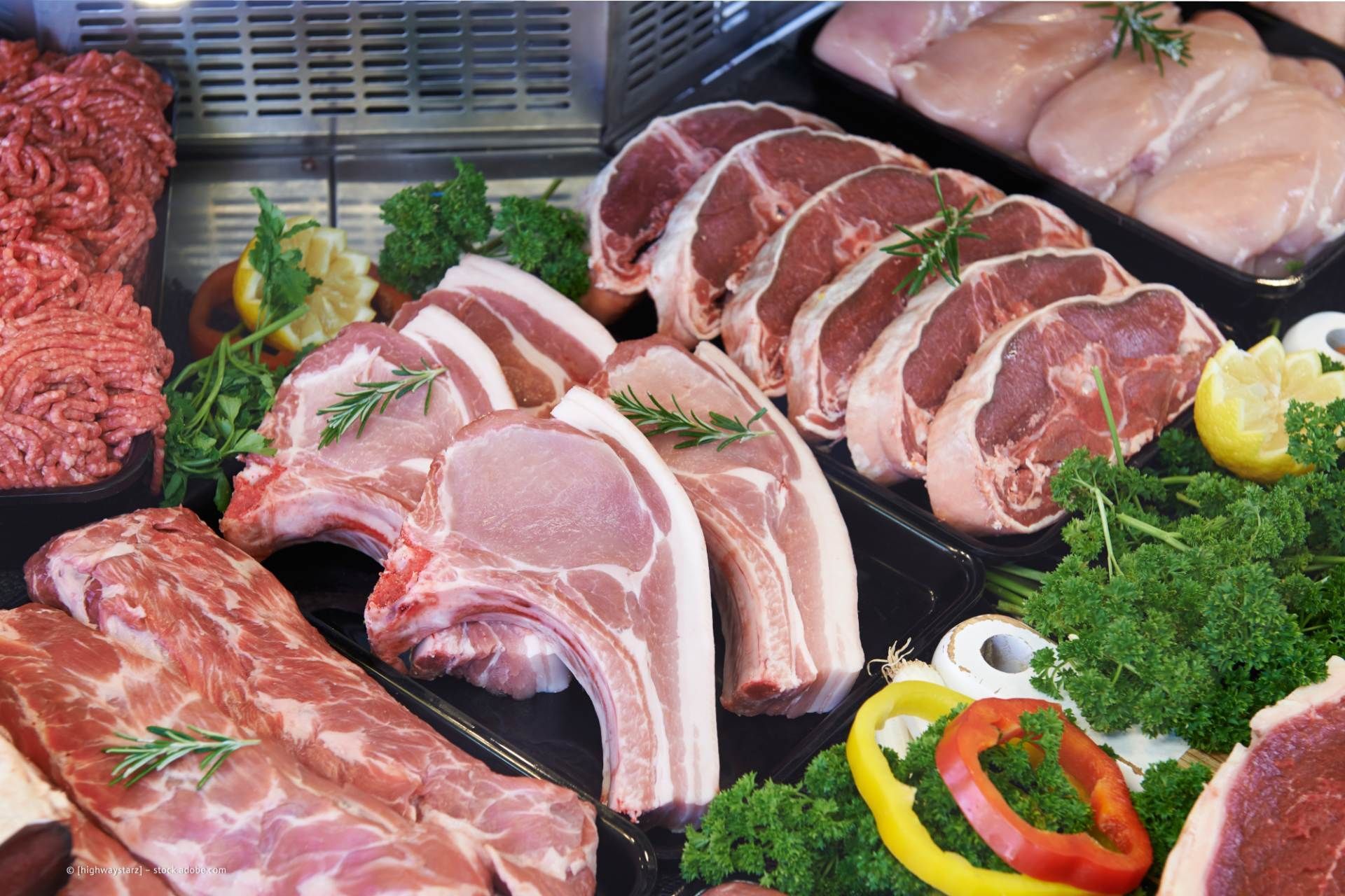 Fleisch bei einer Metzgerei