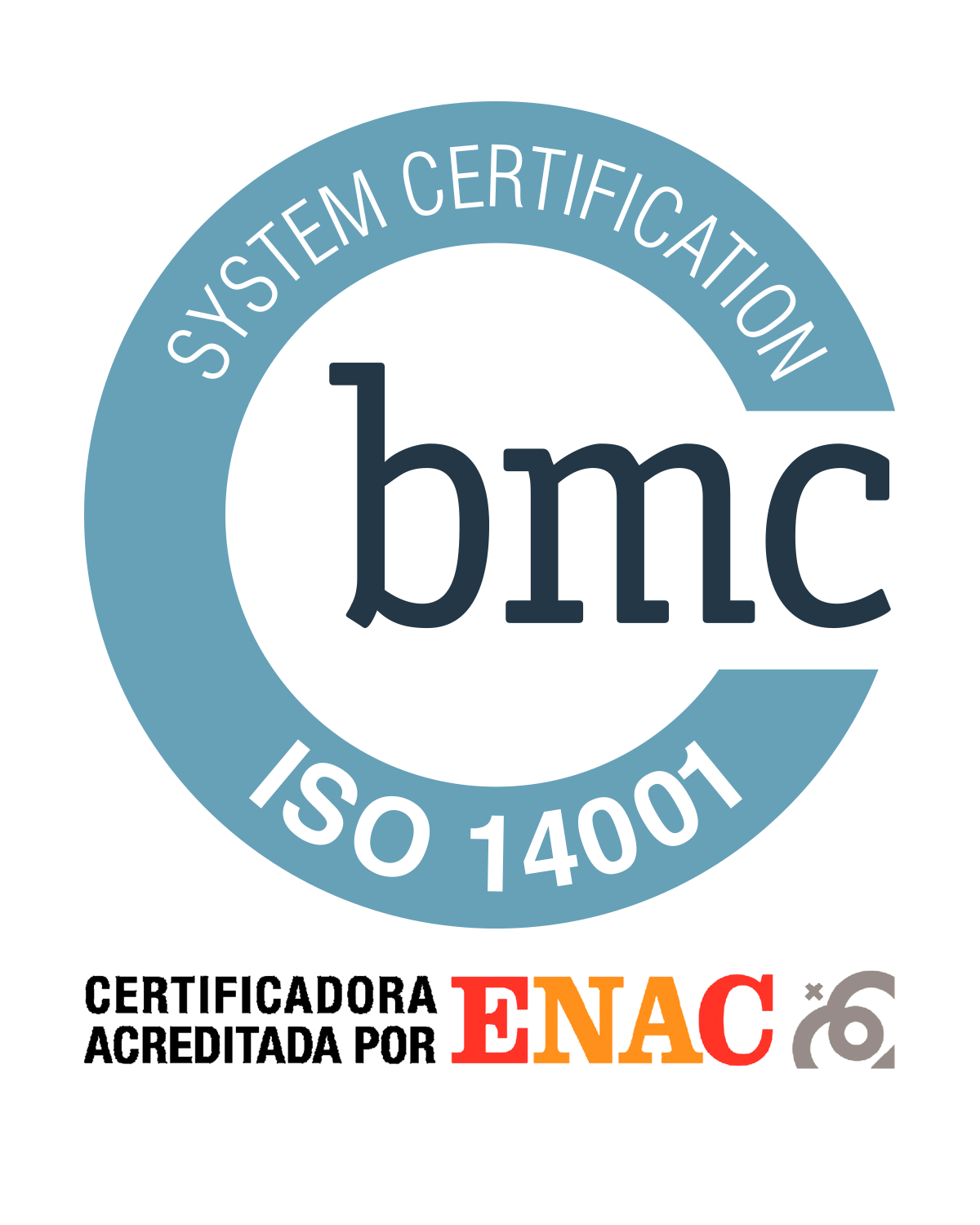 Un logotipo para la certificación BM Trada y los sistemas de gestión UKAS
