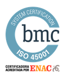 Un logotipo para la certificación BM Trada y los sistemas de gestión UKAS