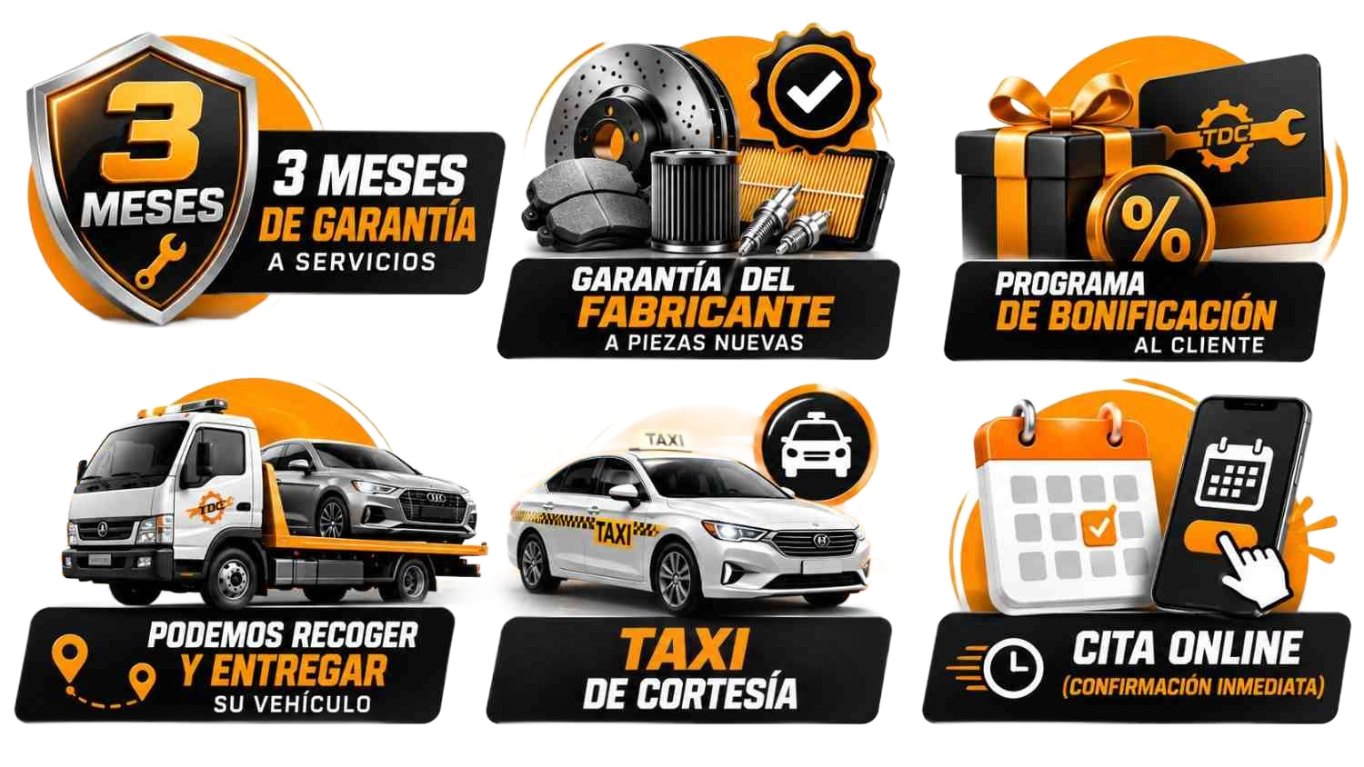Anuncio promocional con garantía de tres meses
