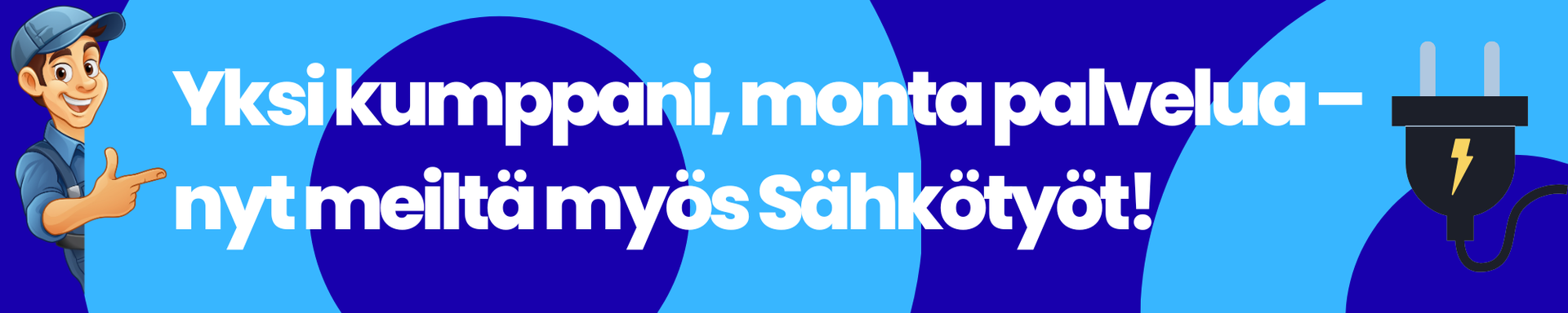 Uutena palveluna sähkötyöt oulun ja muhoksen alueella.