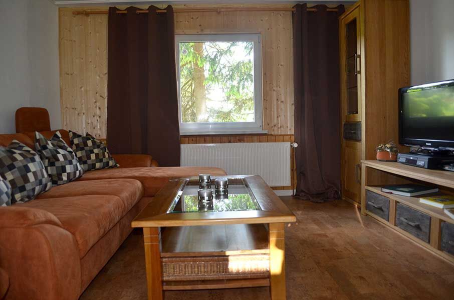 Billings Waldhaus Wohnzimmer, Ferienhaus