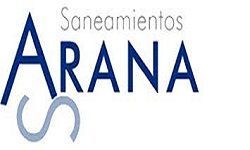 Es un logotipo para una empresa llamada arana.