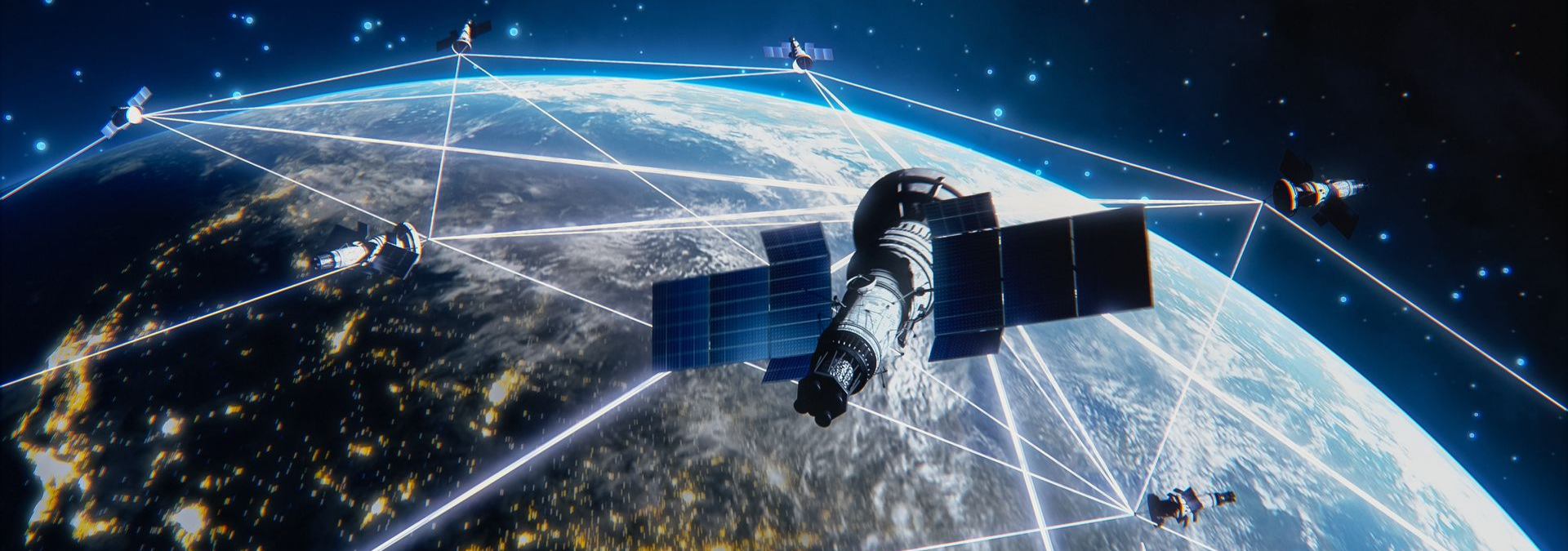 Un satellite en orbite.